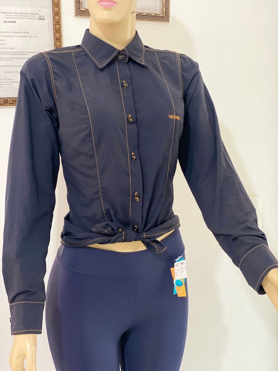 Camisa Social Feminina com Proteção Uv50+ | Camisa Feminina Velsol ...