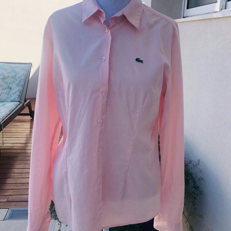 Camisa social feminina store lacoste