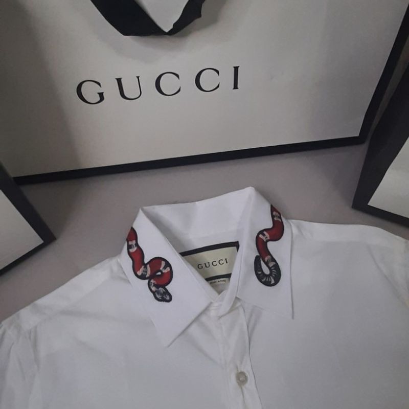 Camisa cheap social gucci