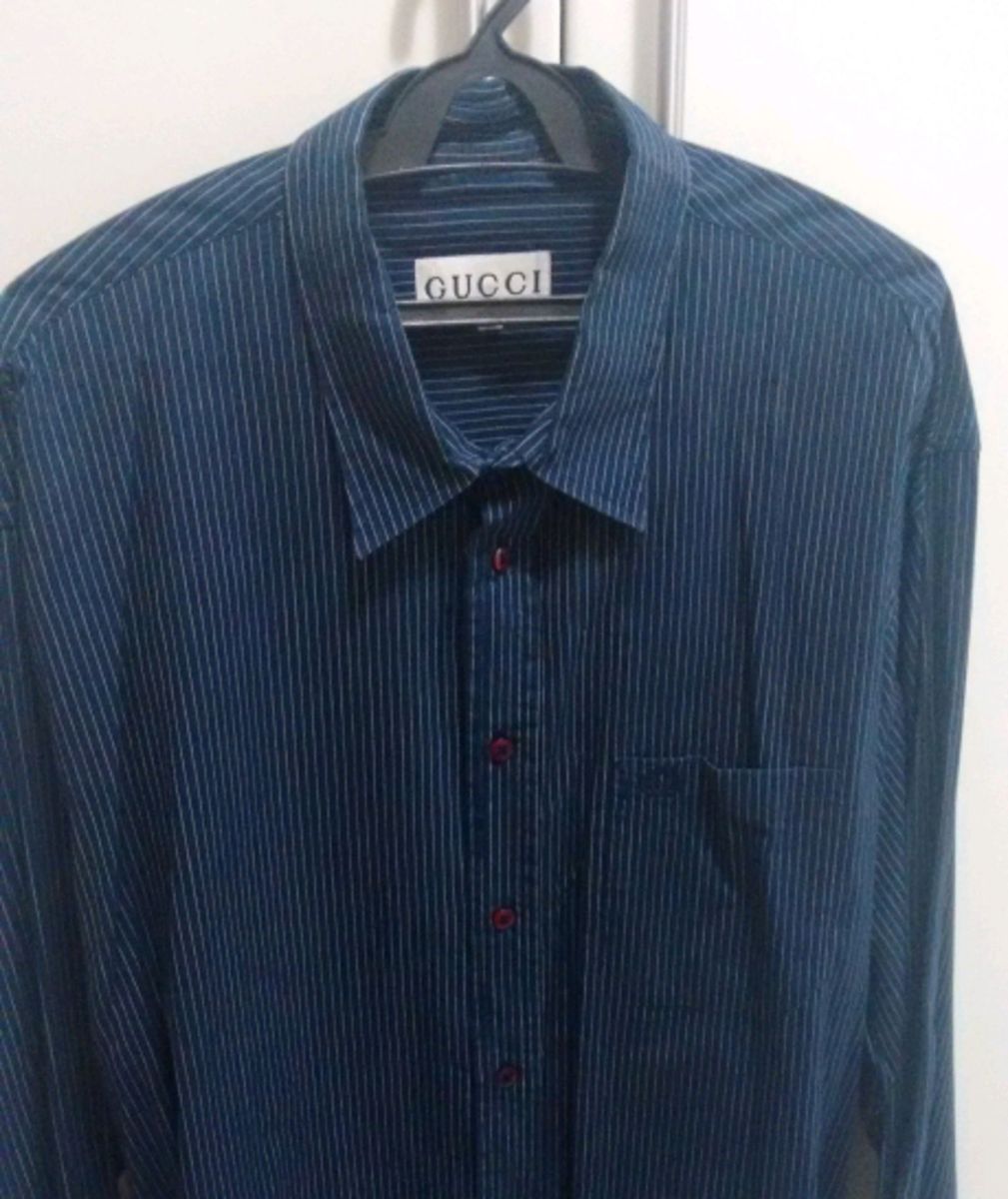 camisa social gucci