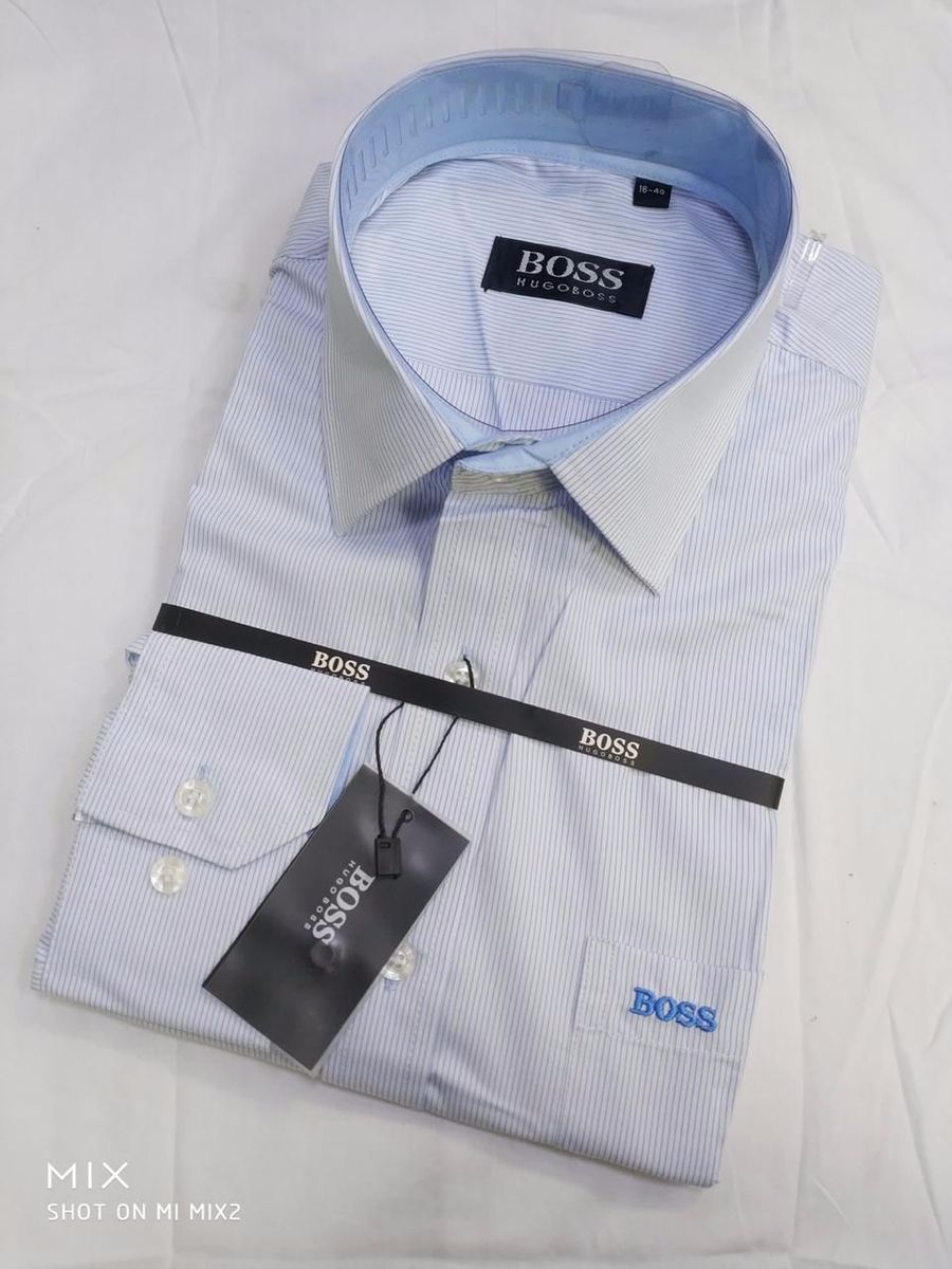 camisa social hugo boss