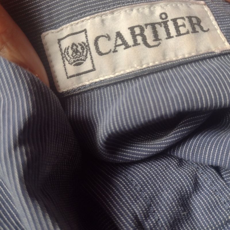 Camisa Social Manga Curta Camisa Masculina Cartier Usado