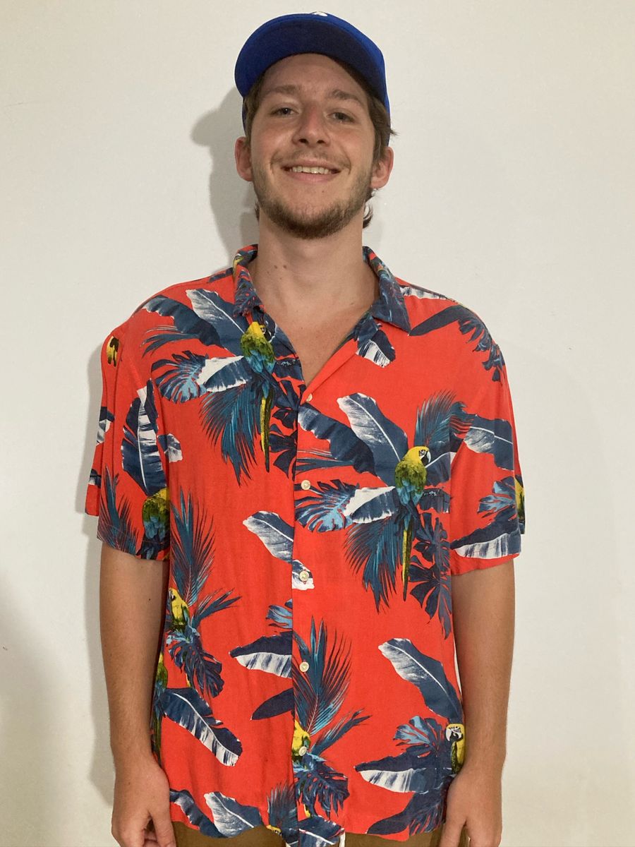 Camisas sociais store floridas manga curta