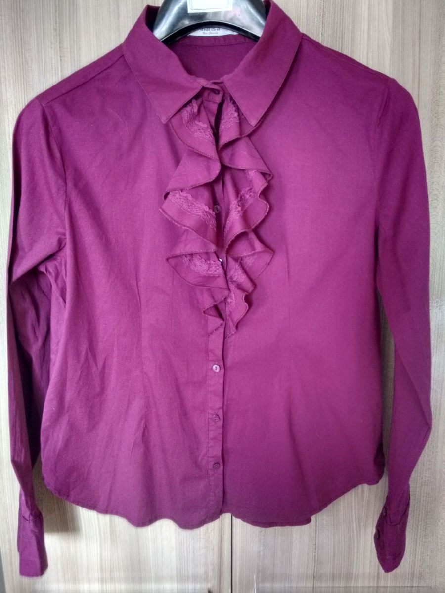 camisa social feminina marisa
