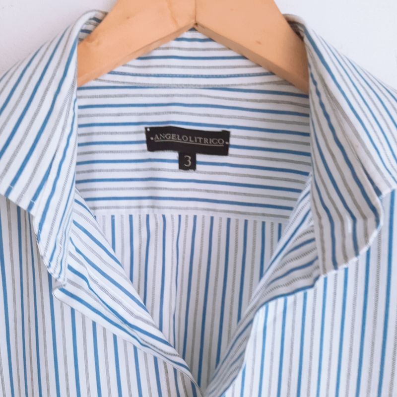 Camisa social store azul marinho colombo