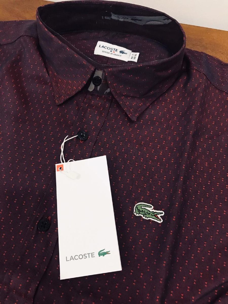 Camisas sociais masculinas store lacoste