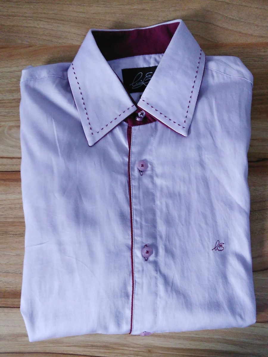 camisa social masculina slim renner