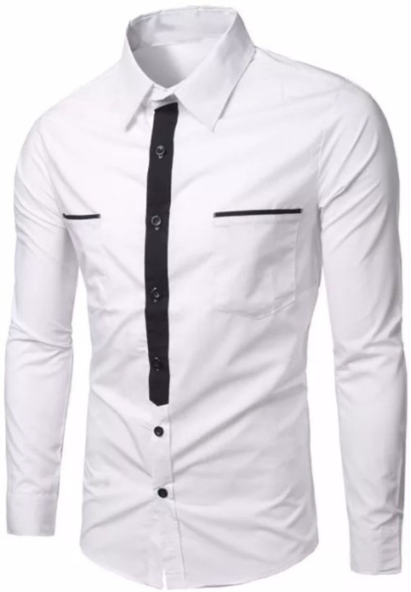 camisa social masculina slim fit luxo estilosa
