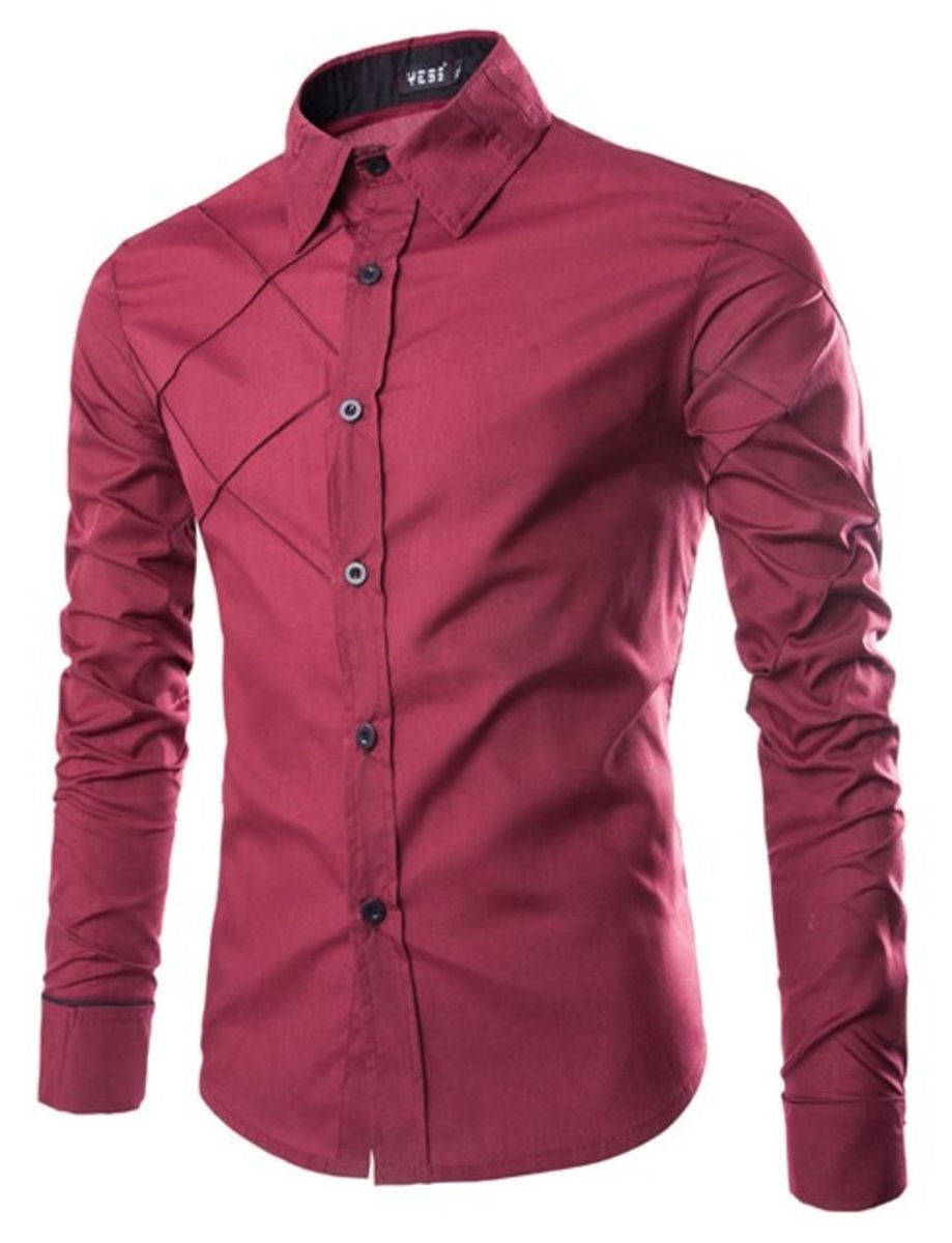 camisa social masculina moderna