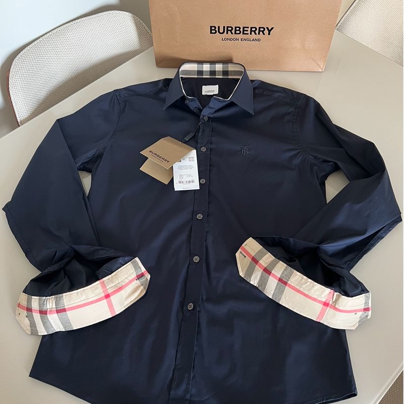 Camisa Social Original Burberry Camisa Masculina Burberry Nunca Usado 83406755 enjoei