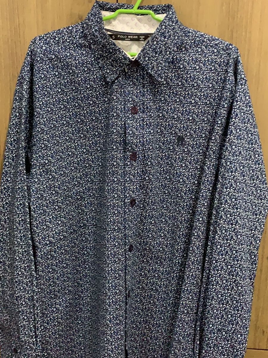 camisa social masculina polo wear