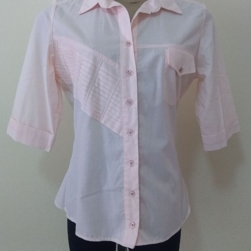 Camisa social best sale rosa bebe