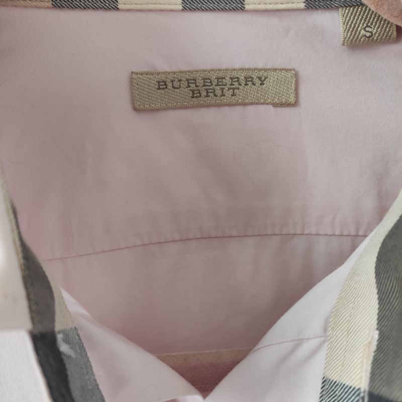 Camisa Social Rosa Burberry Burberry Usado 88280473 enjoei