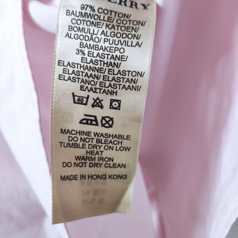 Camisa Social Rosa Burberry Burberry Usado 88280473 enjoei