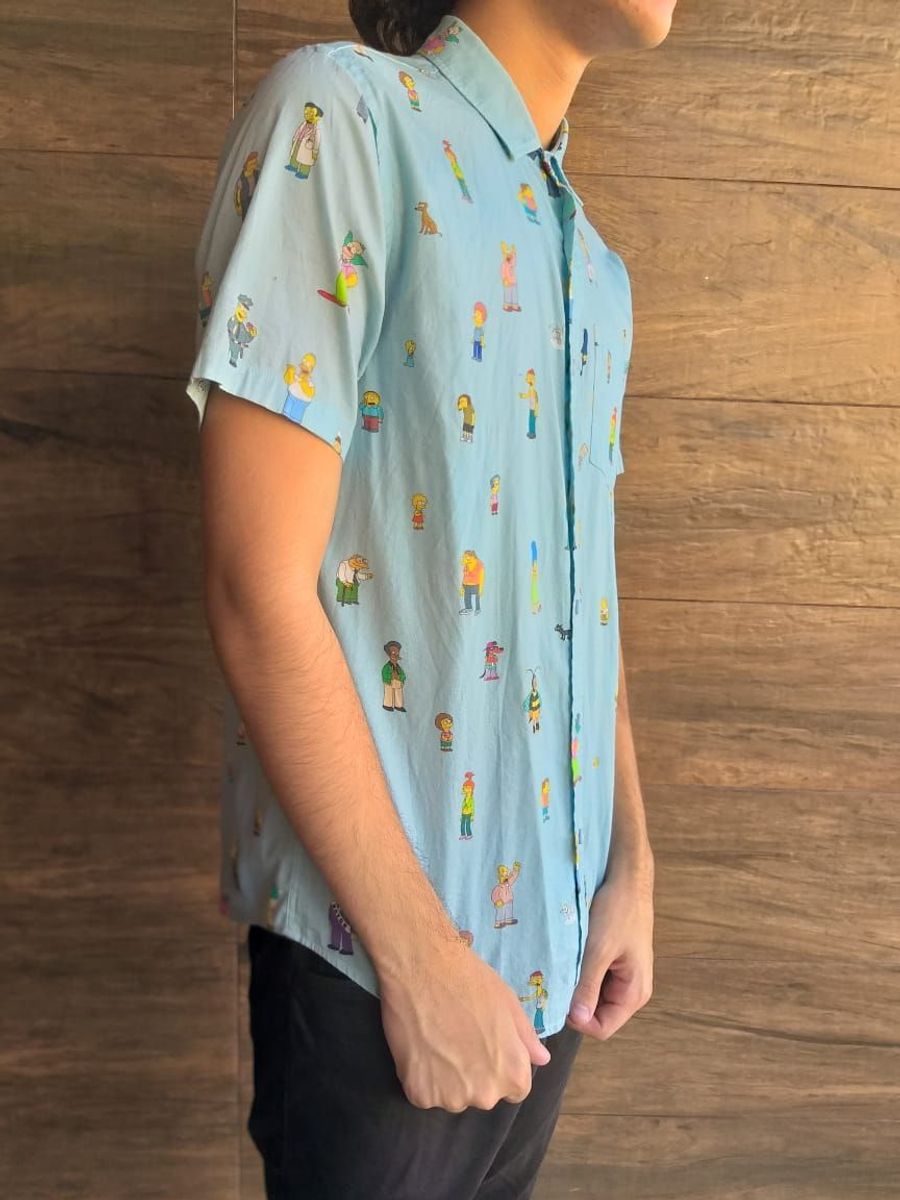 camisa social dos simpsons