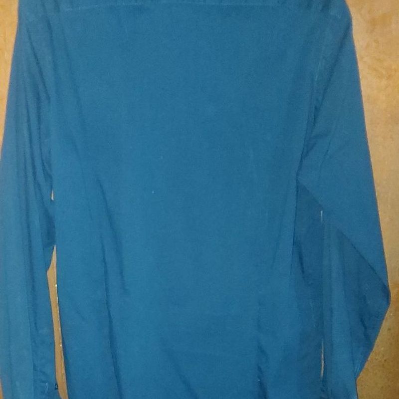 Camisa Social Slim Aleatory Azul Nova Tam M