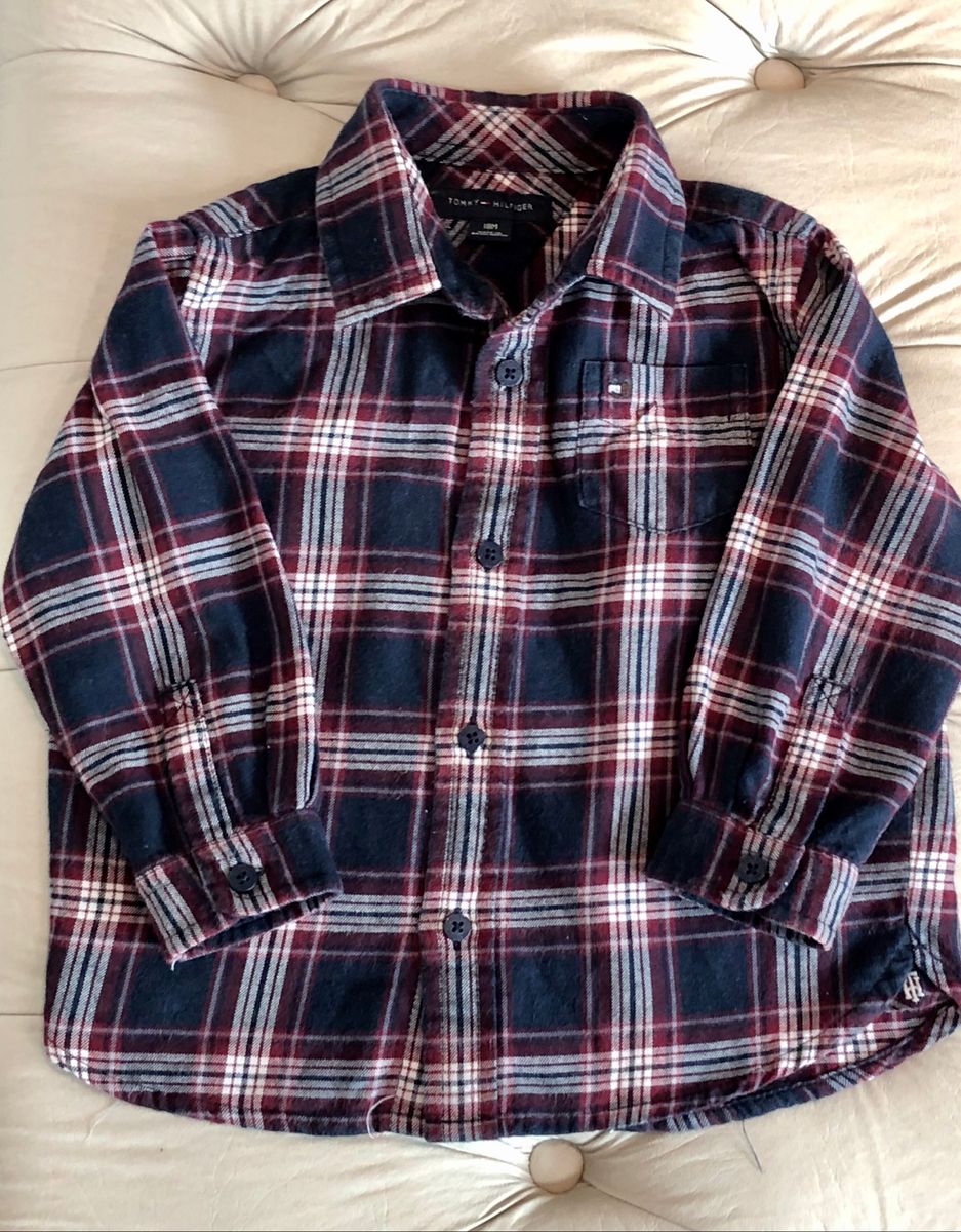 Camisa Social Tommy Hilfiger Original Tamanho 18 Meses Camisa Social Tommy Hilfiger Original Tamanho 18 Meses