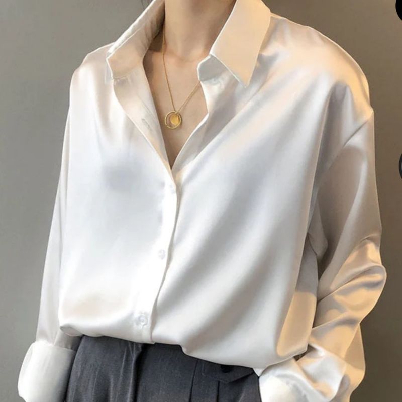 Camisa seda 2024 feminina zara