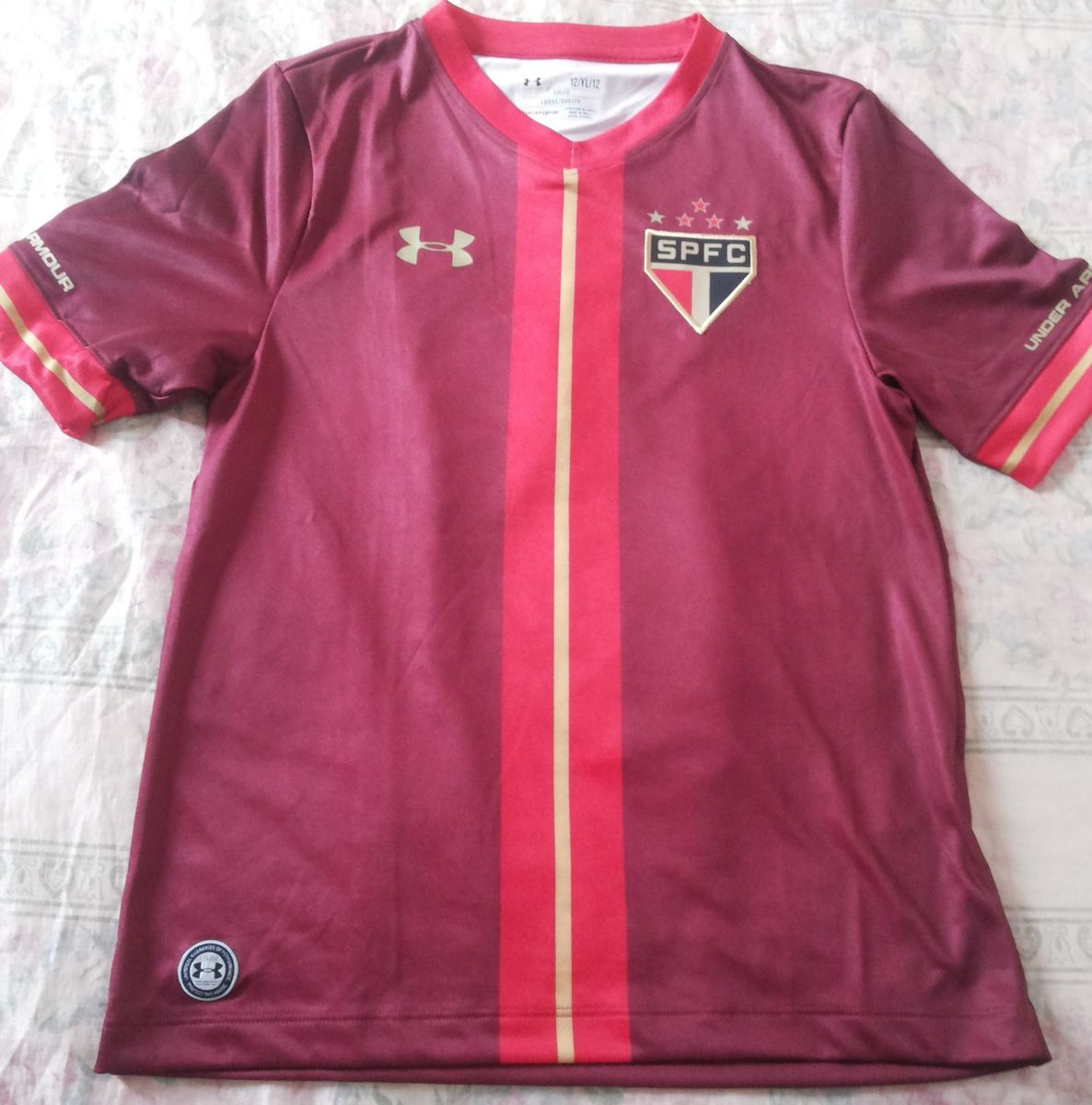 camisa under armour spfc preta
