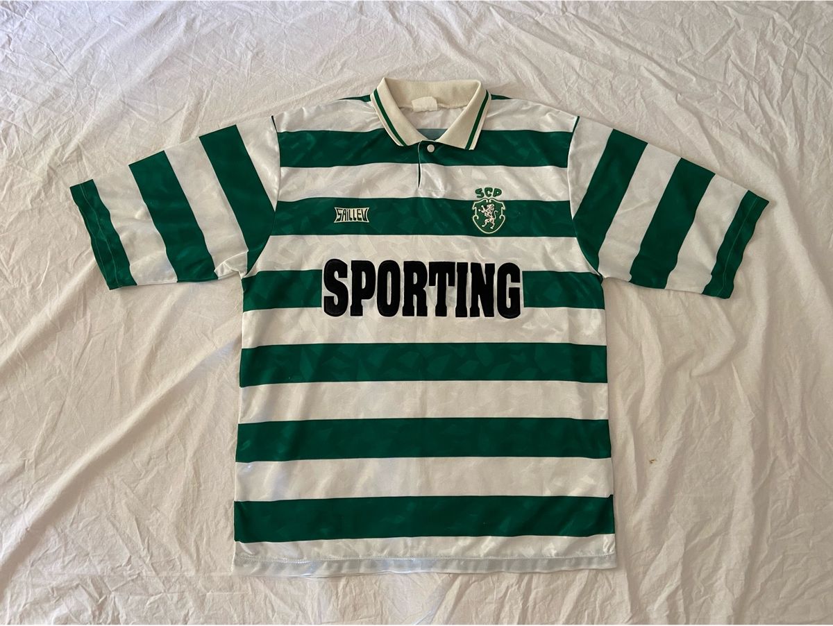 Camisa Sporting da Década de 90 | Camisa Masculina Saillev Usado ...