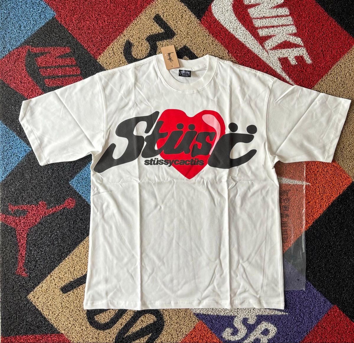 Stussy x CPFM Heart Crewneck Sweatshirt White | Hype Clothinga