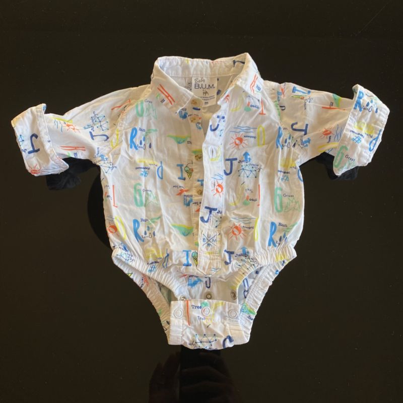 Camisa Super Estilosa de Manga Comprida Bebe 3 Meses B. U. M. Baby Usado 91370211 enjoei