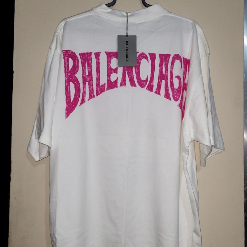 balenciaga rose t shirt