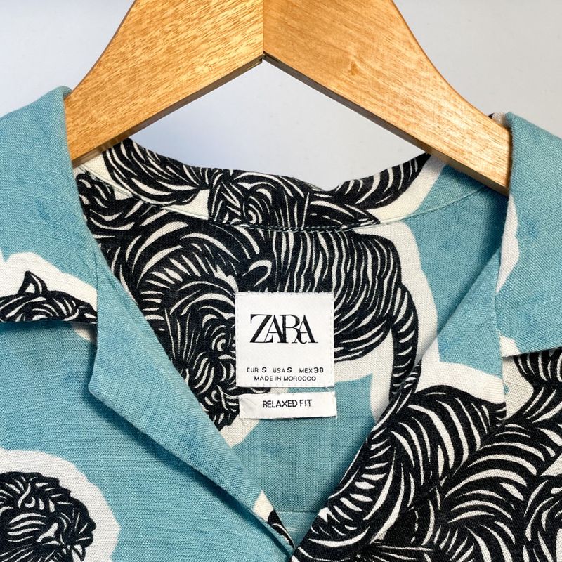 Camisa Tigre de Botao Zara Zara Usado 107130691 enjoei