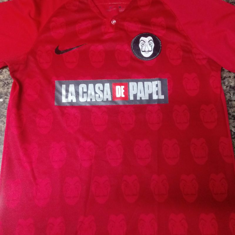 Camisa Time La Casa de Papel Roupa Esportiva Masculino Nike Usado 51177042 enjoei