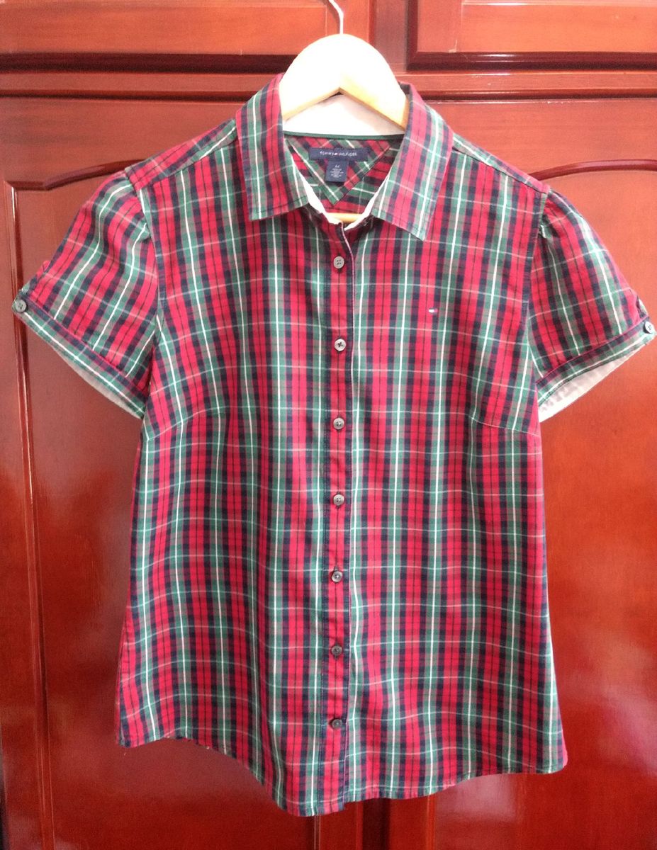 camisa tommy manga curta