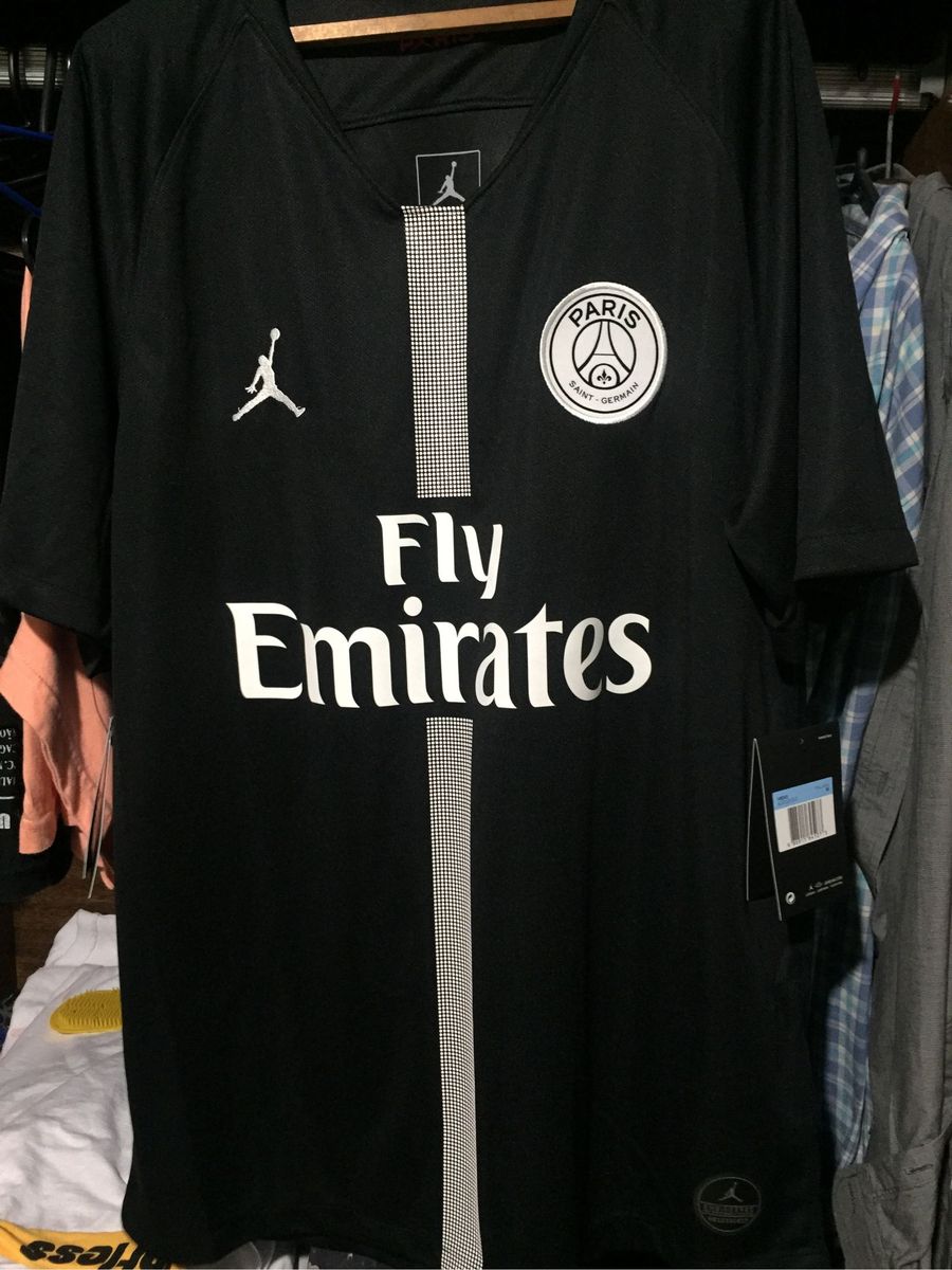 camiseta jordan x psg logo masculina