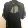 camisa transparente preta - camisetas handbook