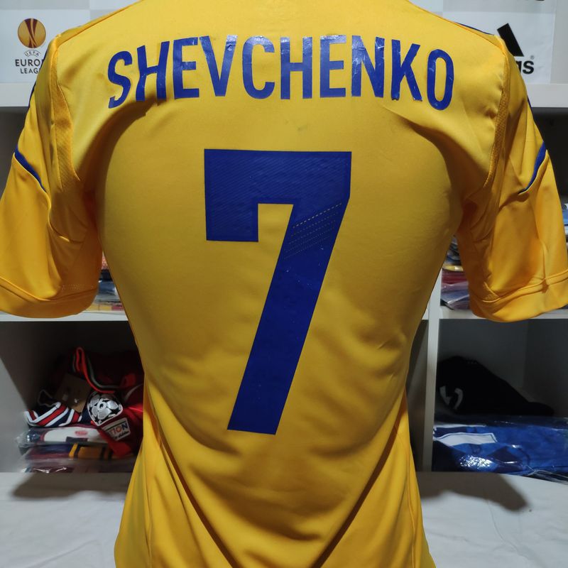 Camisa Ucrânia Euro 2012 Shevchenko 7 Tamanho P | Camisa Feminina