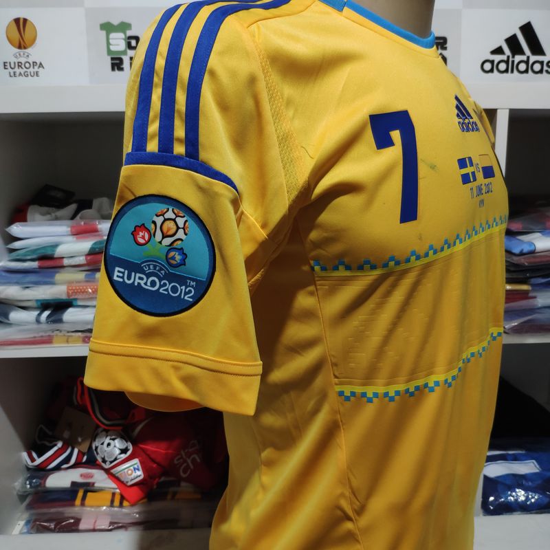 Camisa Ucrânia Euro 2012 Shevchenko 7 Tamanho P | Camisa Feminina