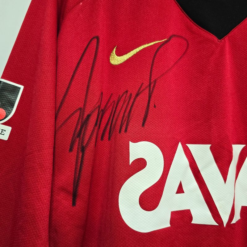 Camisa Urawa Red Diamonds Home 2008 Manga Longa Hashimoto 31 de