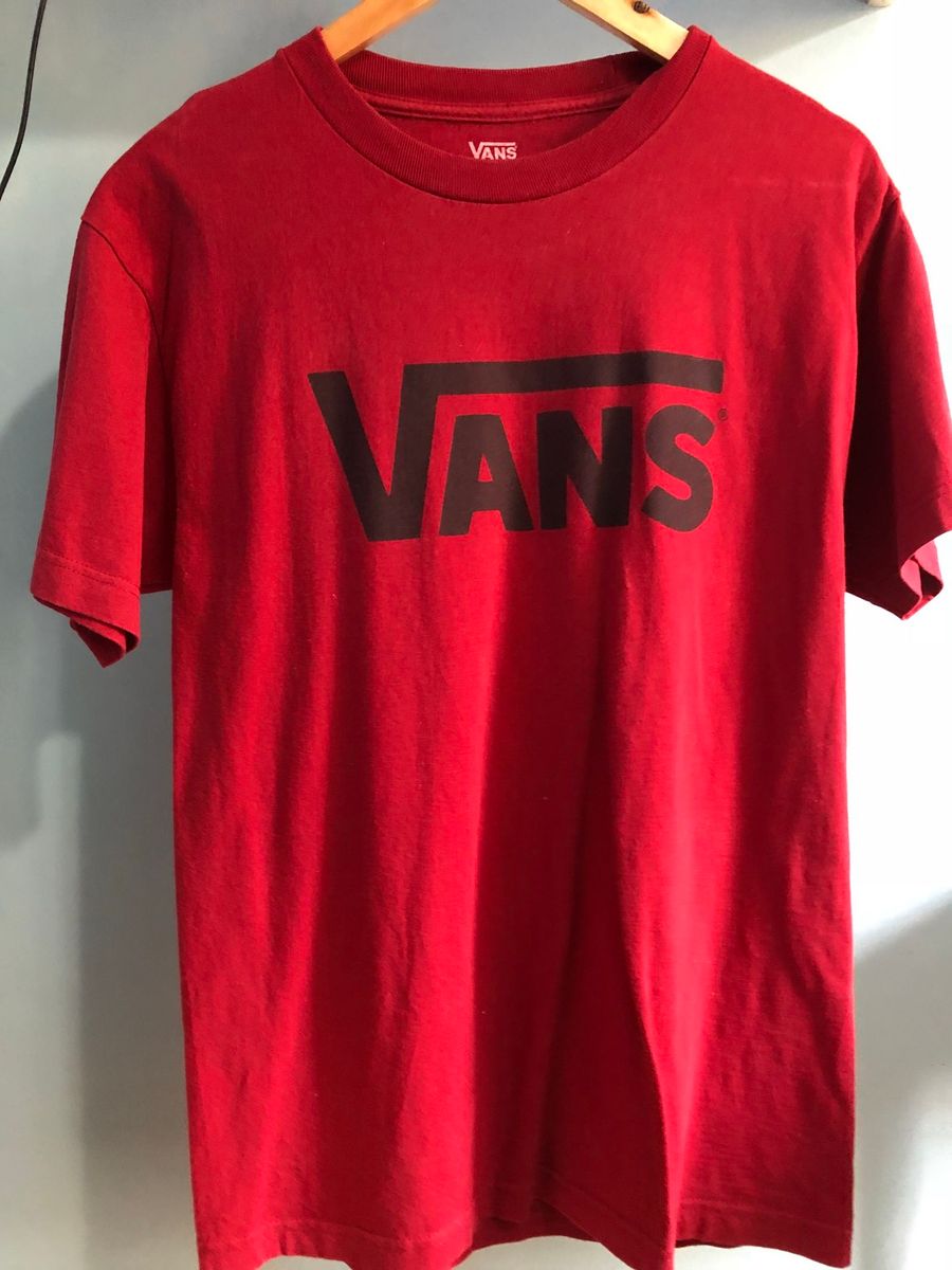 camisa vans vermelha