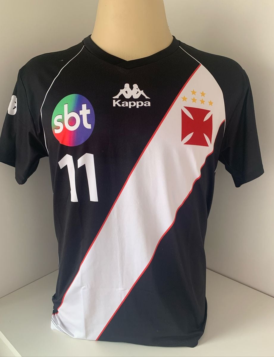 Camisa Vasco Preta Sbt Retrô | Camisa Masculina Usado 76035212 | enjoei