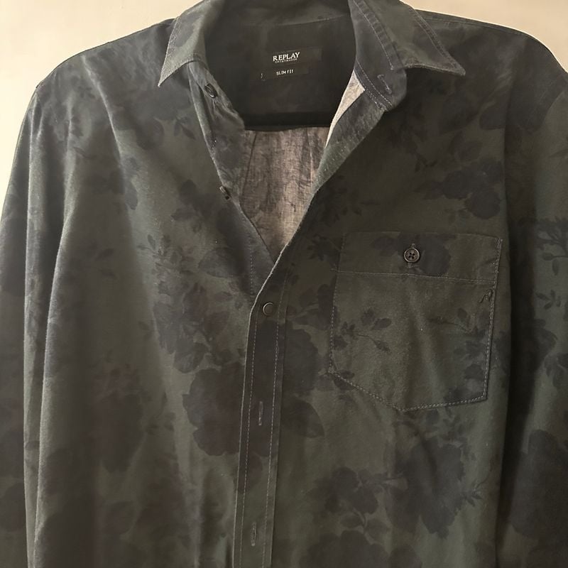 Camisa verde replay new arrivals