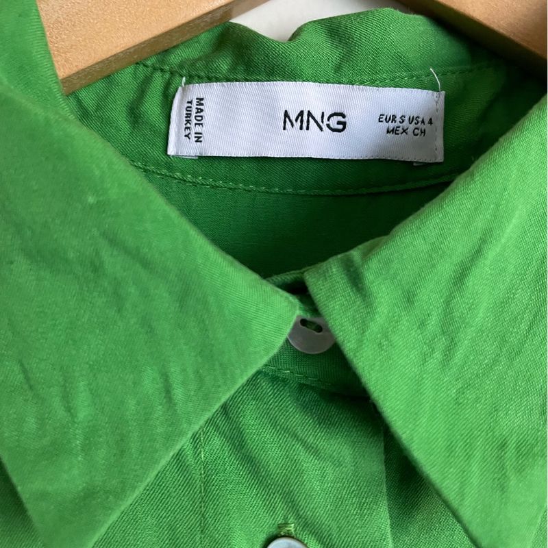 Mango camisa online verde