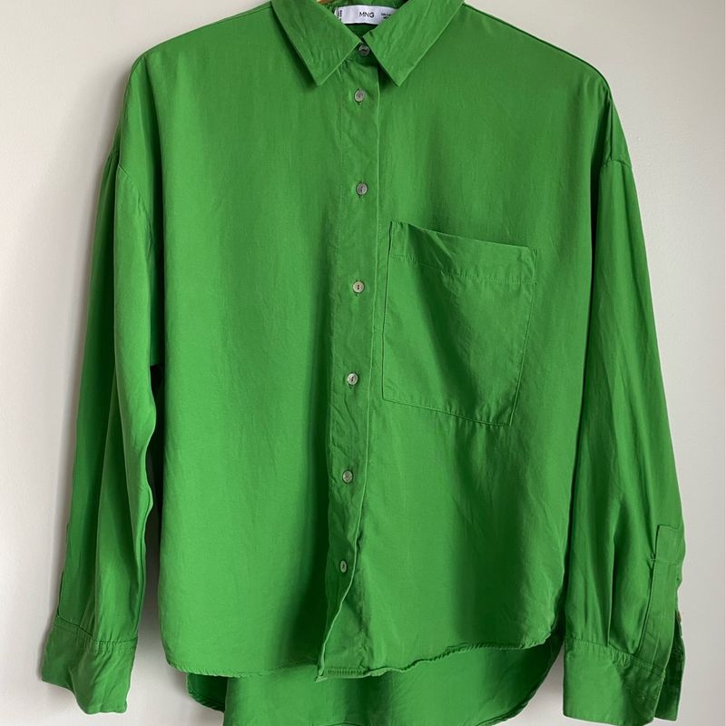 Mango discount camisa verde