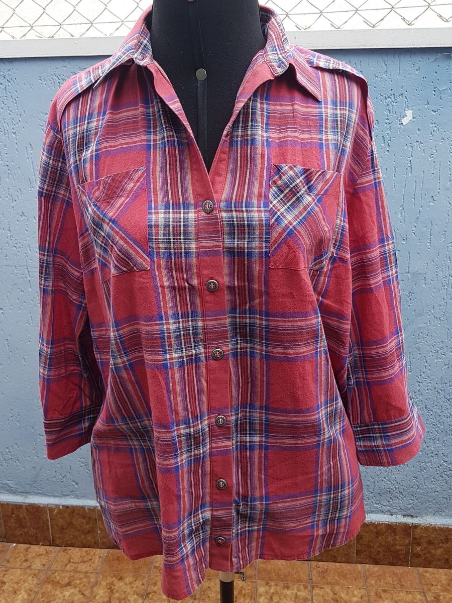 Camisa Vermelha Manooch Tam 48 | Blusa Feminina Manooch Usado 41241546 ...