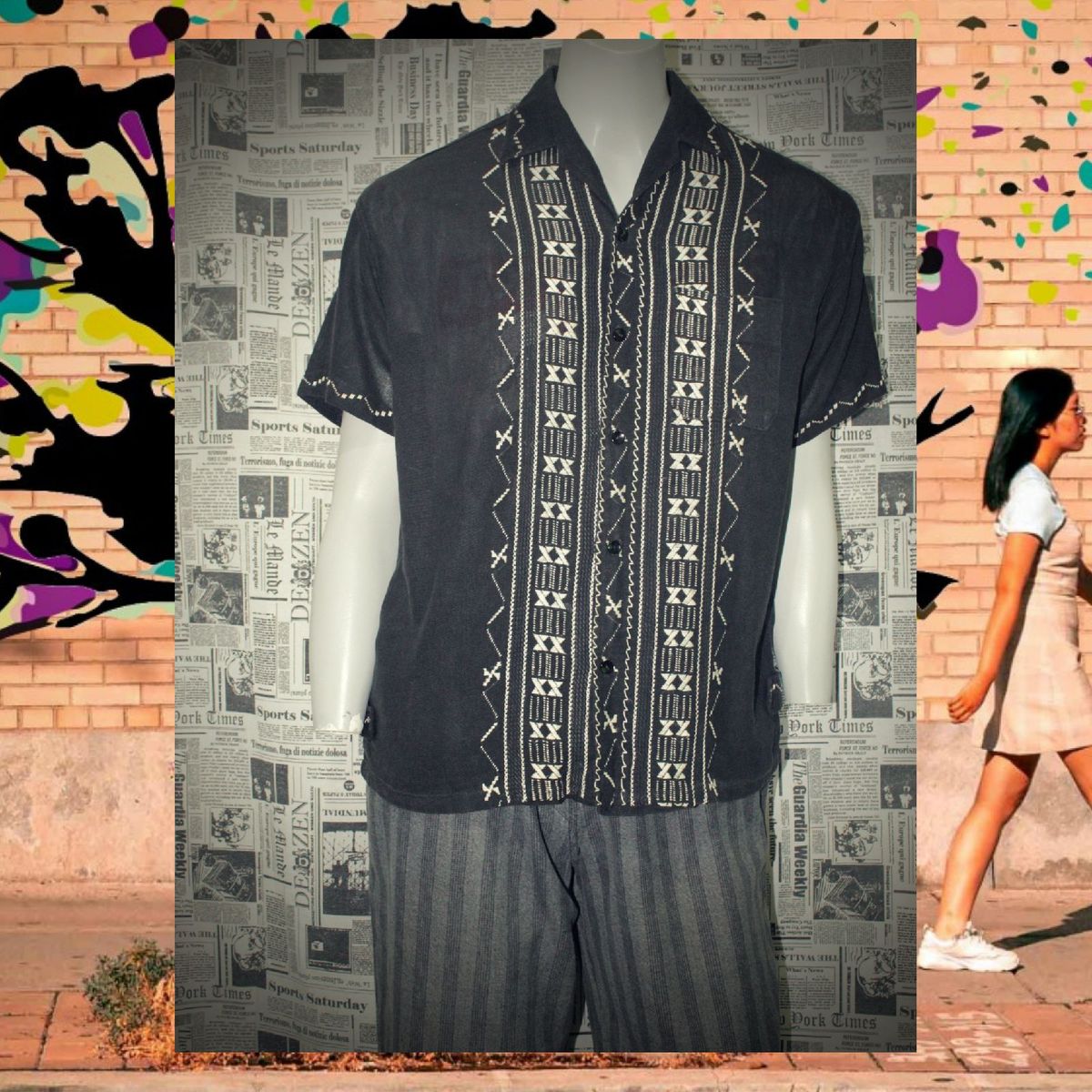 Camisa Vintage Anos 60 | Camisa Masculina Usado 44929611 | enjoei