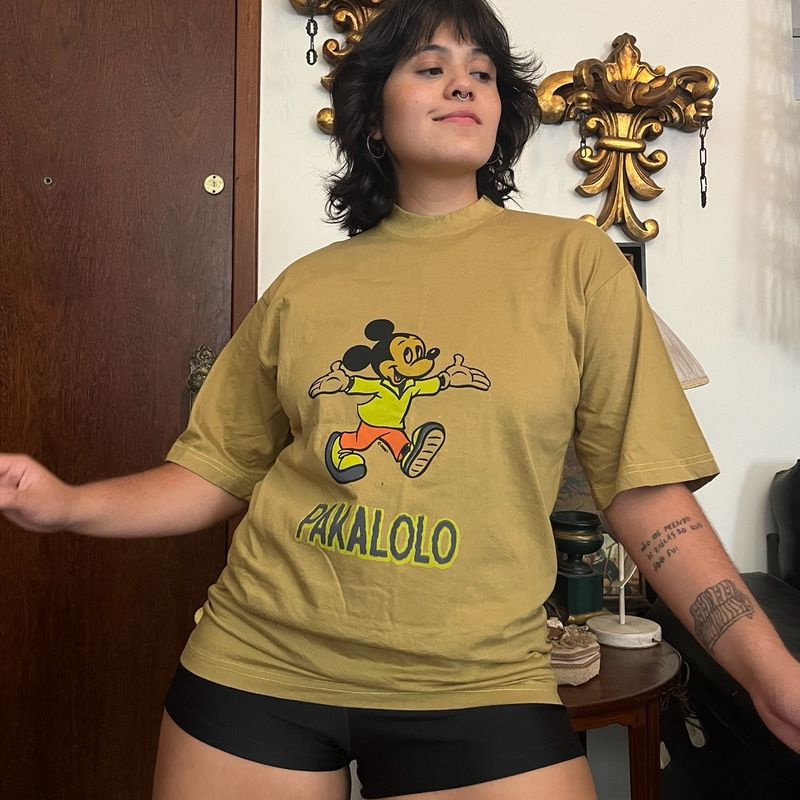 Camiseta Vintage Pakalolo Tubular Mickey Pakalolo Usado