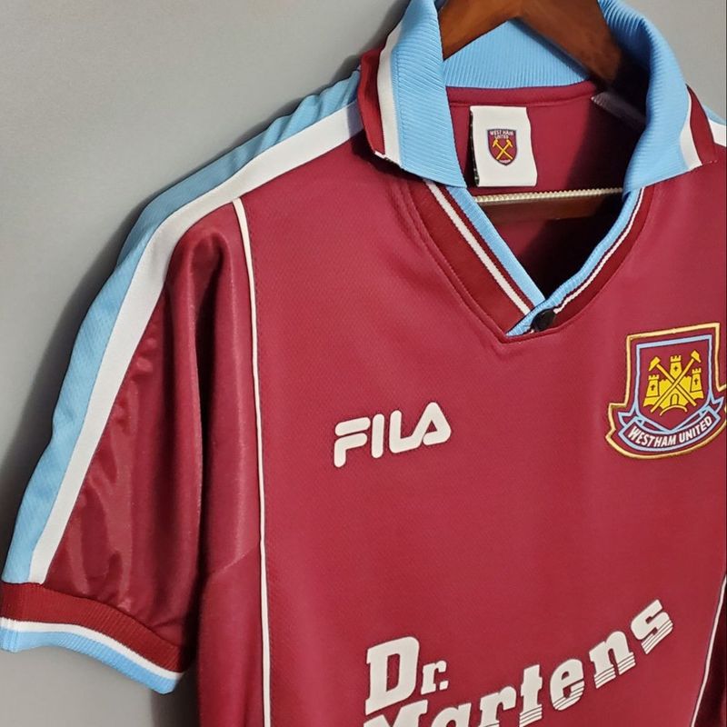 Camisa West Ham United Doc Martens | Camisa Masculina Fila Nunca