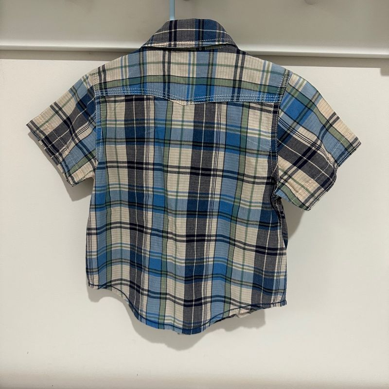 Camisa GAP Xadrez Azul - Compre Agora