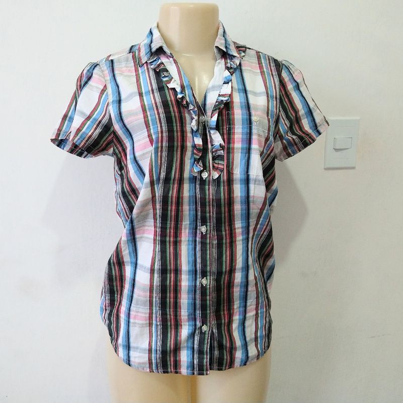 CAMISA XADREZ BABADO Preta