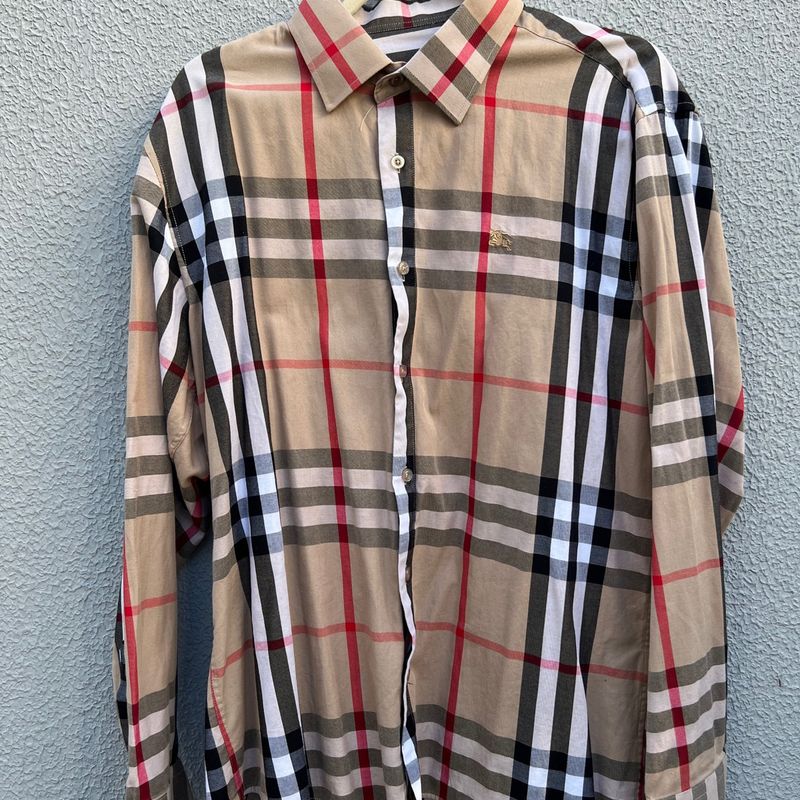 Roupa Xadrez Xadrez Burberry Metro Camisa Xadrez Burberry Burberry