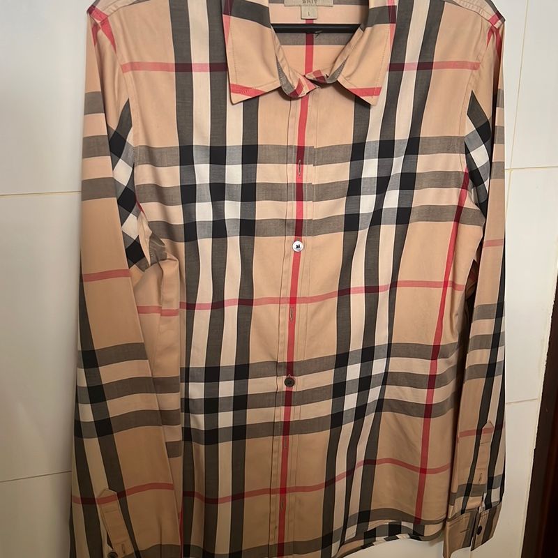 Burberry Camisa Algodão Xadrez Vintage - Original São Paulo