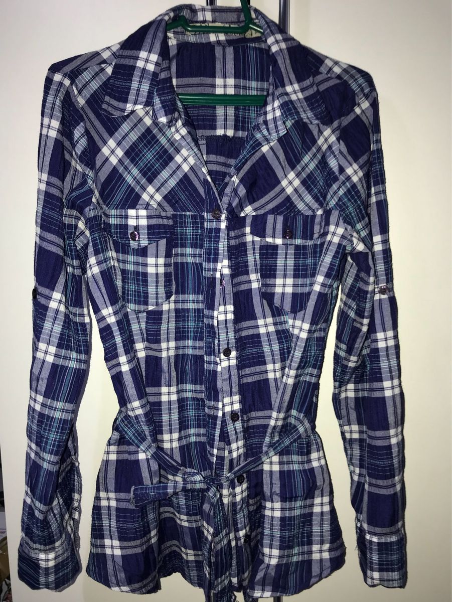 camisa xadrez renner