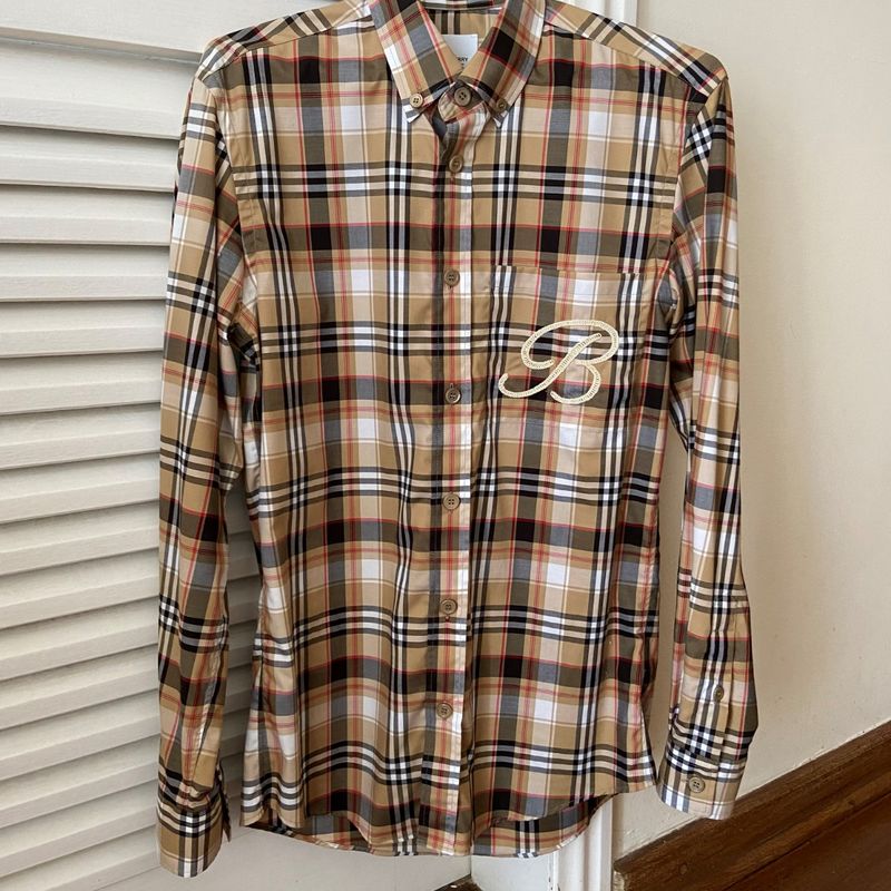 Burberry Camisa Algodão Xadrez Vintage - Original São Paulo